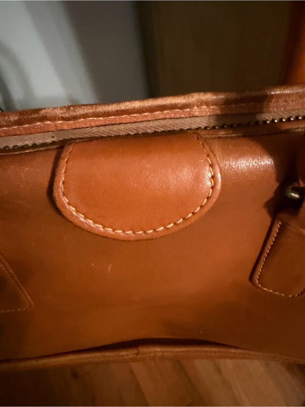 VTG Bonnie Cashin for Meyers Classic Tan Leather Satchel Bag - Picture 9 of 15